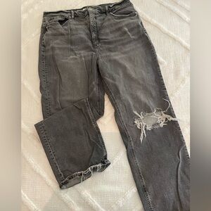 Loft women’s jeans distressed wide leg size 14